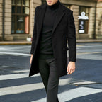 Men's Mid-Length Single-Breasted Trench Coat