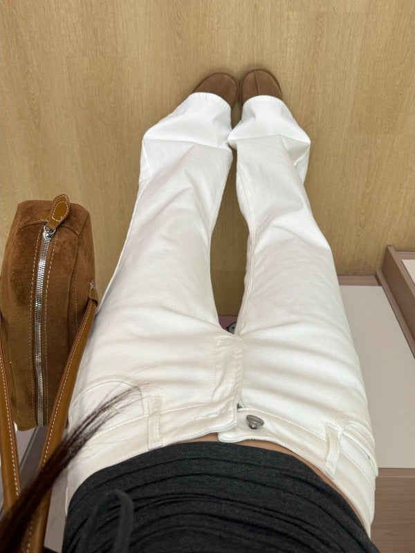 Women's Stretch Flared Denim Trousers