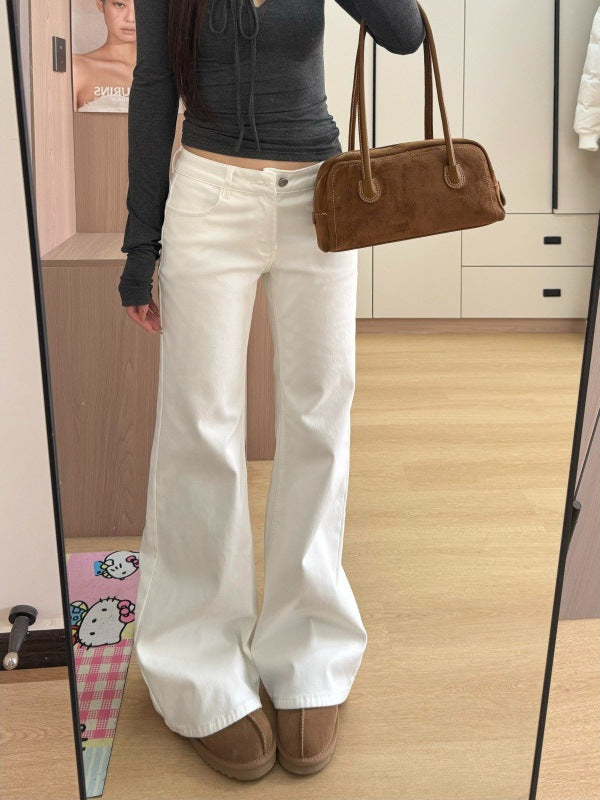 Women's Stretch Flared Denim Trousers