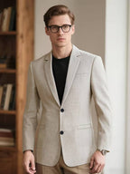 Men's Casual Solid Color Suit Jacket