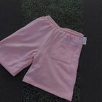 Embroidered Drawstring Shorts and T-Shirt Set