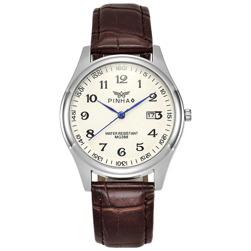 Men's Casual Leather Strap Fashion Watch