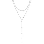 Gold Double-Layer Tassel Choker Necklace