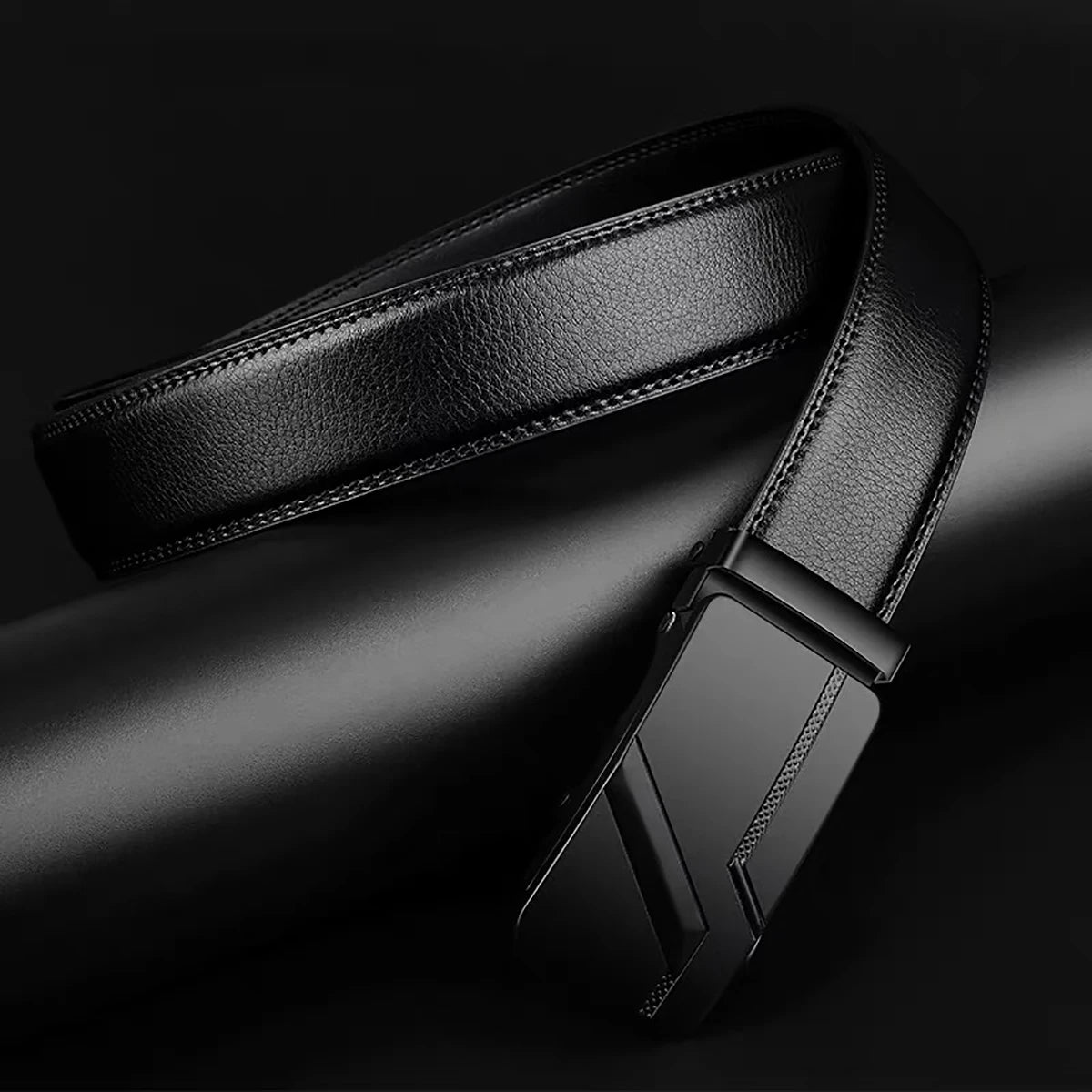 Men's Luxury Automatic Buckle Suit Belt — 110–130cm