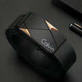 Men's PU Leather Automatic Buckle Belt