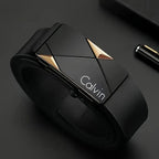 Men's PU Leather Automatic Buckle Belt