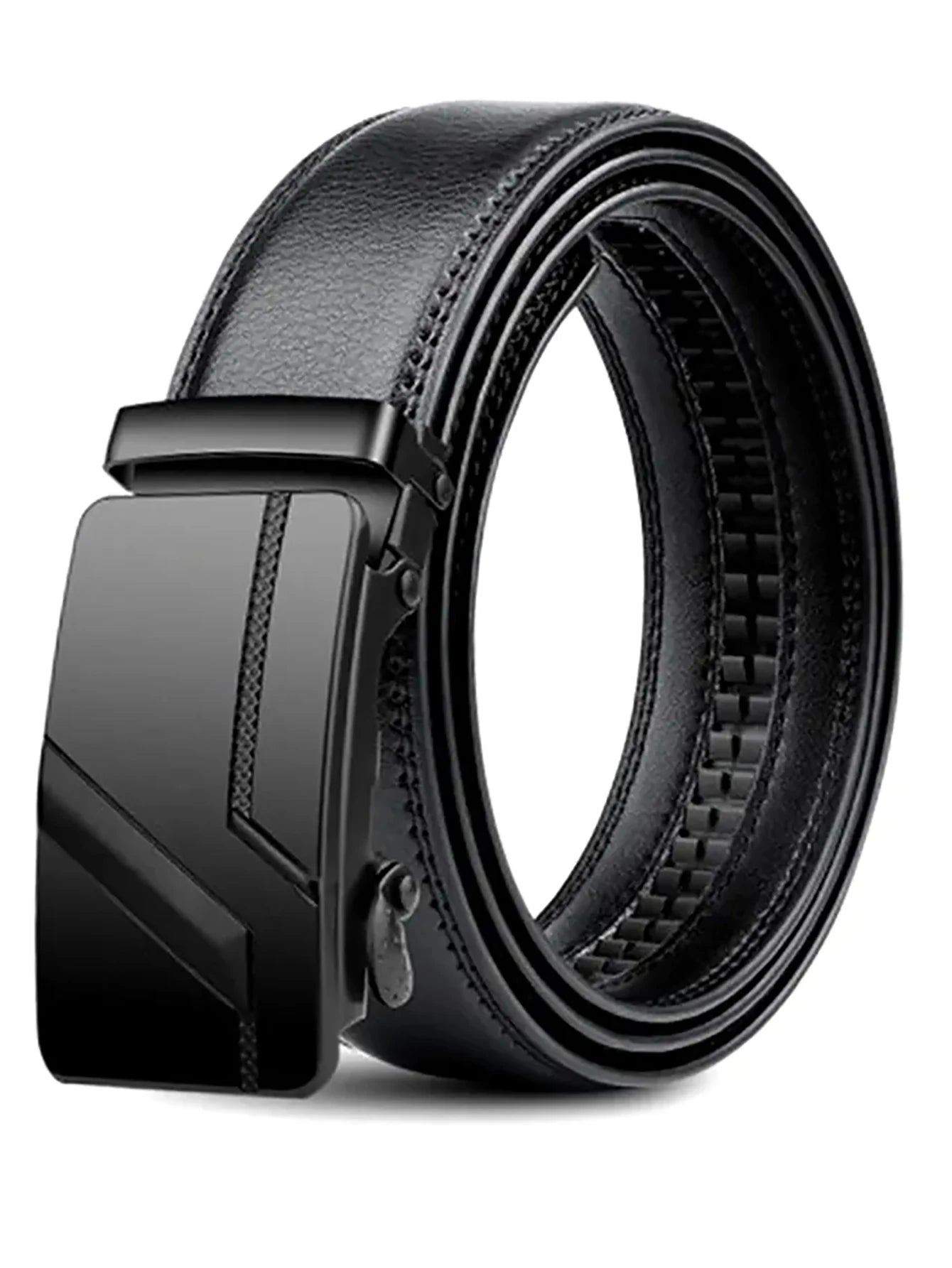 Men's Luxury Automatic Buckle Suit Belt — 110–130cm