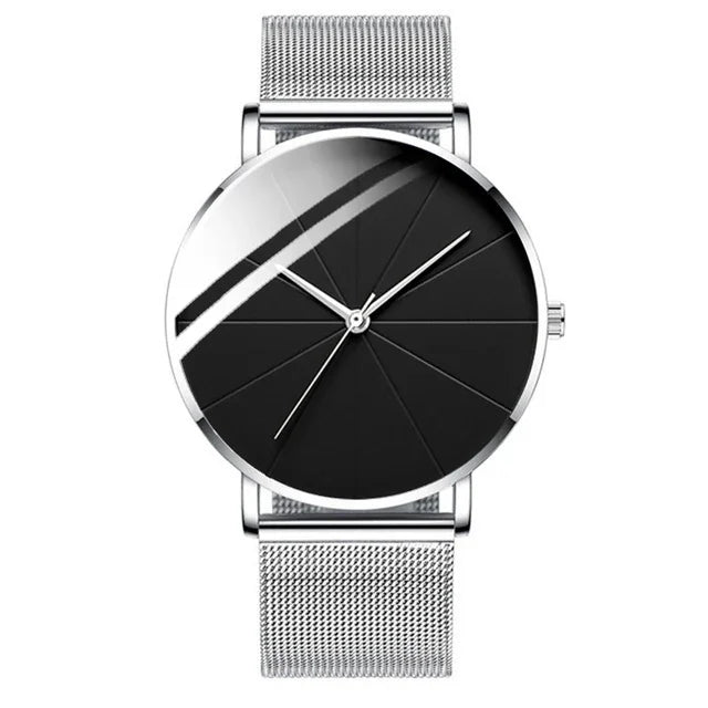 Men's Ultra-Thin Minimalist Mesh Belt Quartz Watch