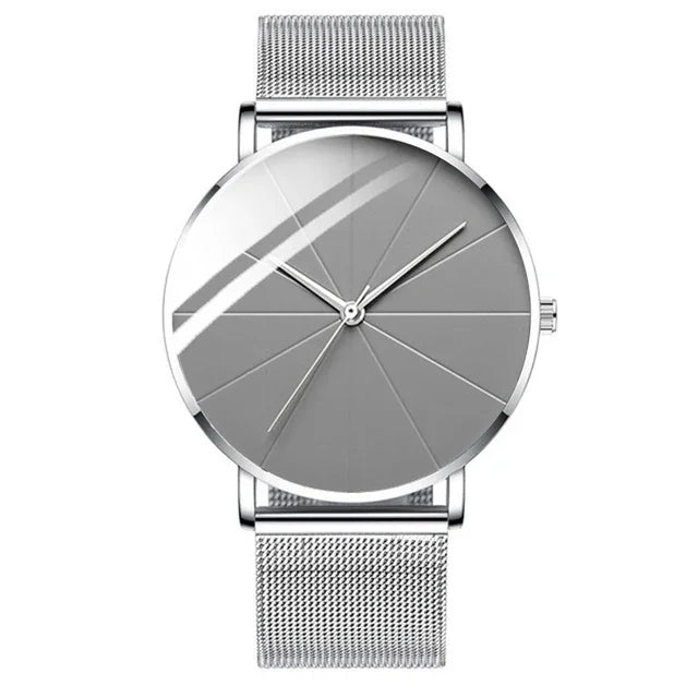 Men's Ultra-Thin Minimalist Mesh Belt Quartz Watch