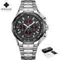 WWOOR Men's Gold Chronograph Luxury Wristwatch