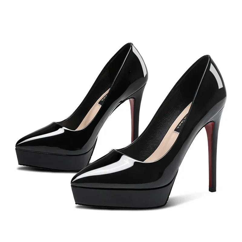 10–12cm Nude Platform Stiletto Pumps