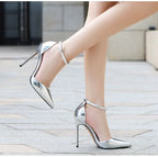 Gold & Silver Stiletto Pumps — Sizes Up to 46