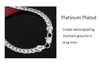18K Gold & Silver 6mm Sideways Chain Necklace