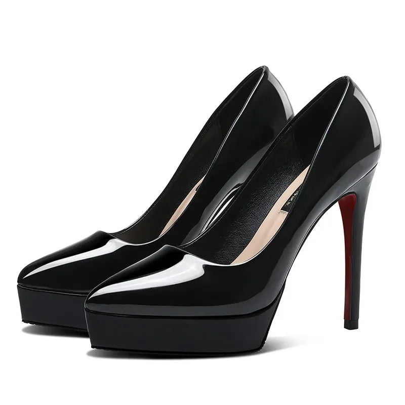 10–12cm Nude Platform Stiletto Pumps