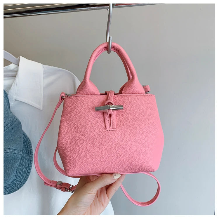Chic Leather Crossbody Bag — Large Capacity