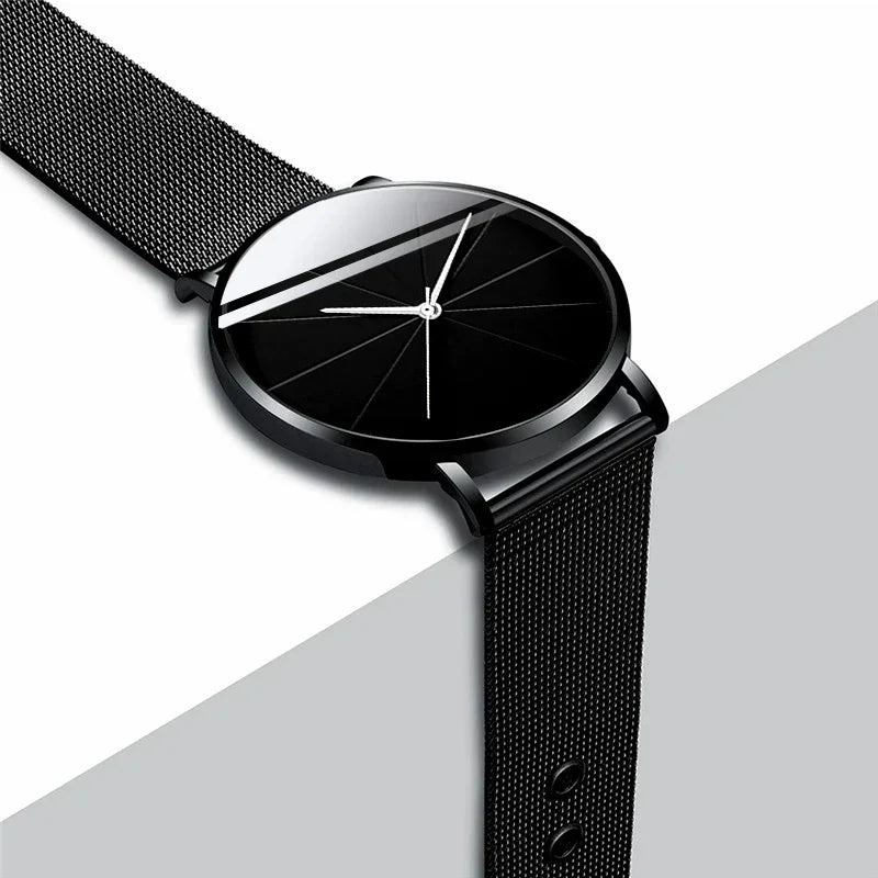 Men's Ultra-Thin Minimalist Mesh Belt Quartz Watch
