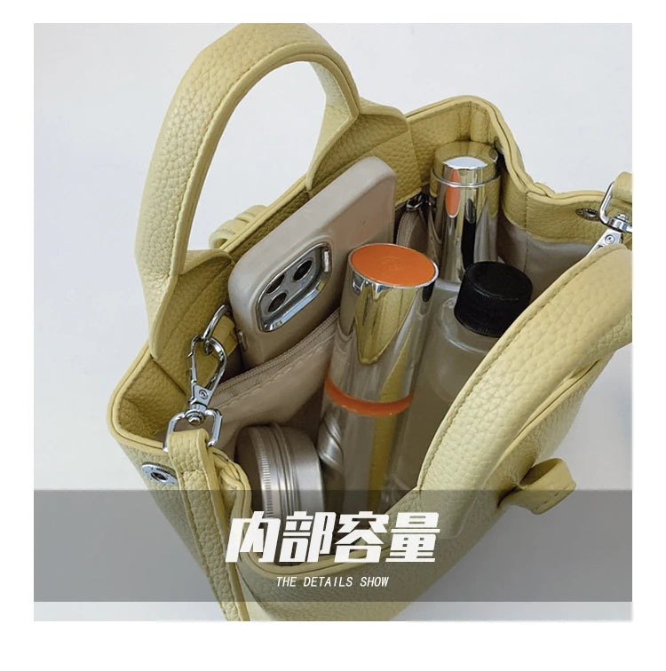Chic Leather Crossbody Bag — Large Capacity