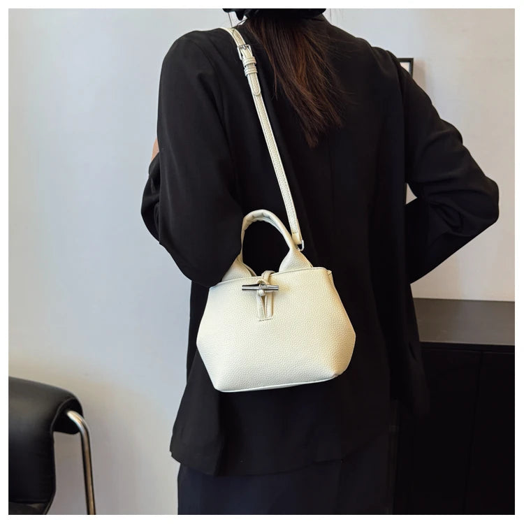 Chic Leather Crossbody Bag — Large Capacity