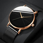 Men's Ultra-Thin Minimalist Mesh Belt Quartz Watch