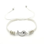 Tai Chi Couple Bracelet Set — Black & White