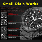 WWOOR Men's Gold Chronograph Luxury Wristwatch