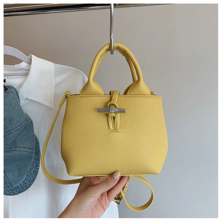 Chic Leather Crossbody Bag — Large Capacity