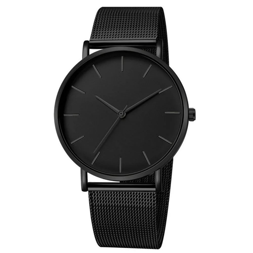 Rose Gold Ultra-Thin Mesh Belt Women's Watch