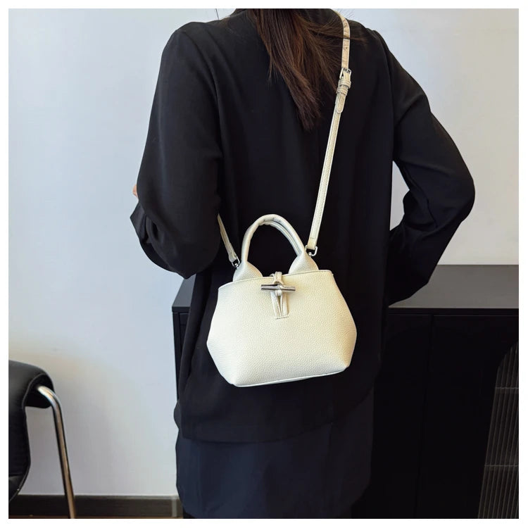 Chic Leather Crossbody Bag — Large Capacity