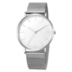 Rose Gold Ultra-Thin Mesh Belt Women's Watch