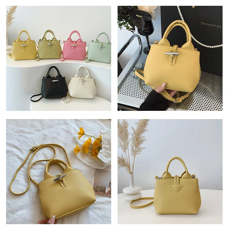 Chic Leather Crossbody Bag — Large Capacity