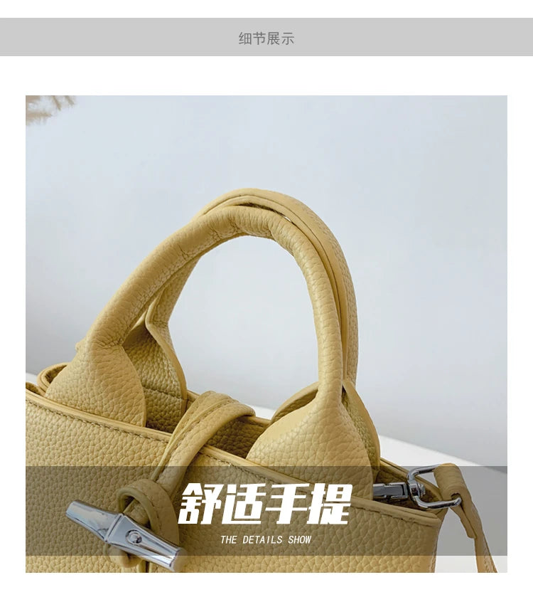 Chic Leather Crossbody Bag — Large Capacity