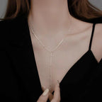 Gold Double-Layer Tassel Choker Necklace