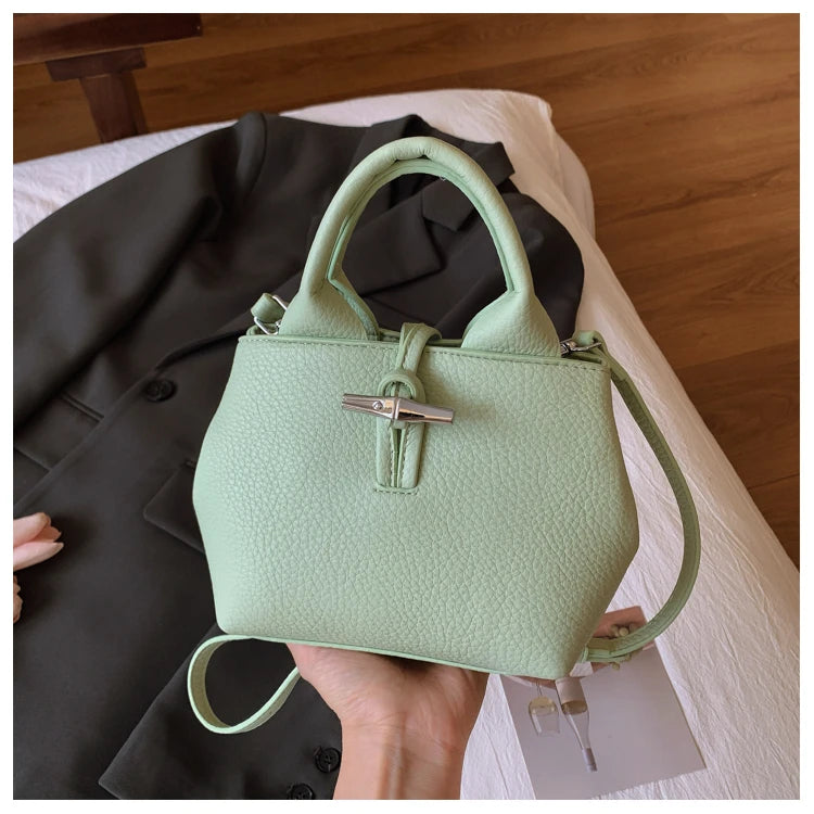Chic Leather Crossbody Bag — Large Capacity