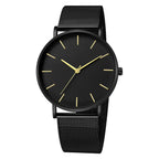 Rose Gold Ultra-Thin Mesh Belt Women's Watch