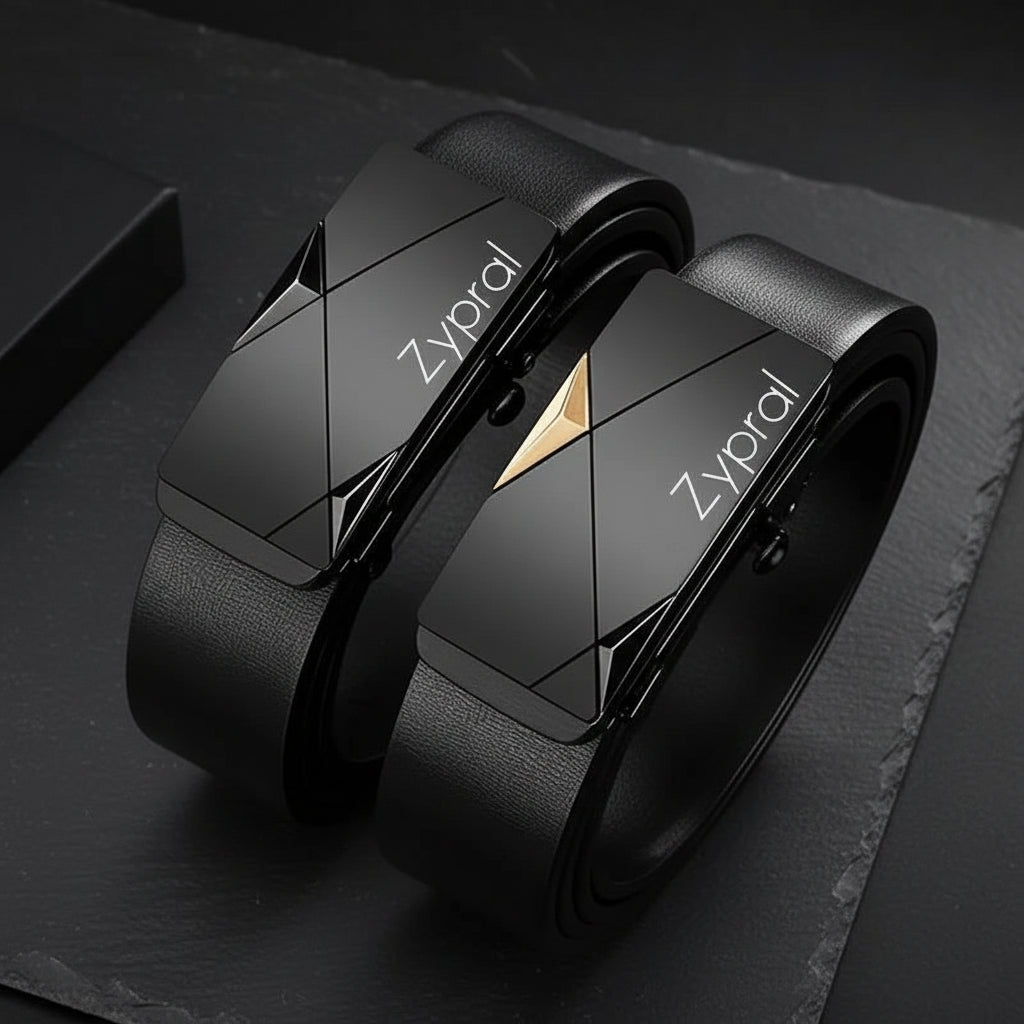 Men's PU Leather Automatic Buckle Belt