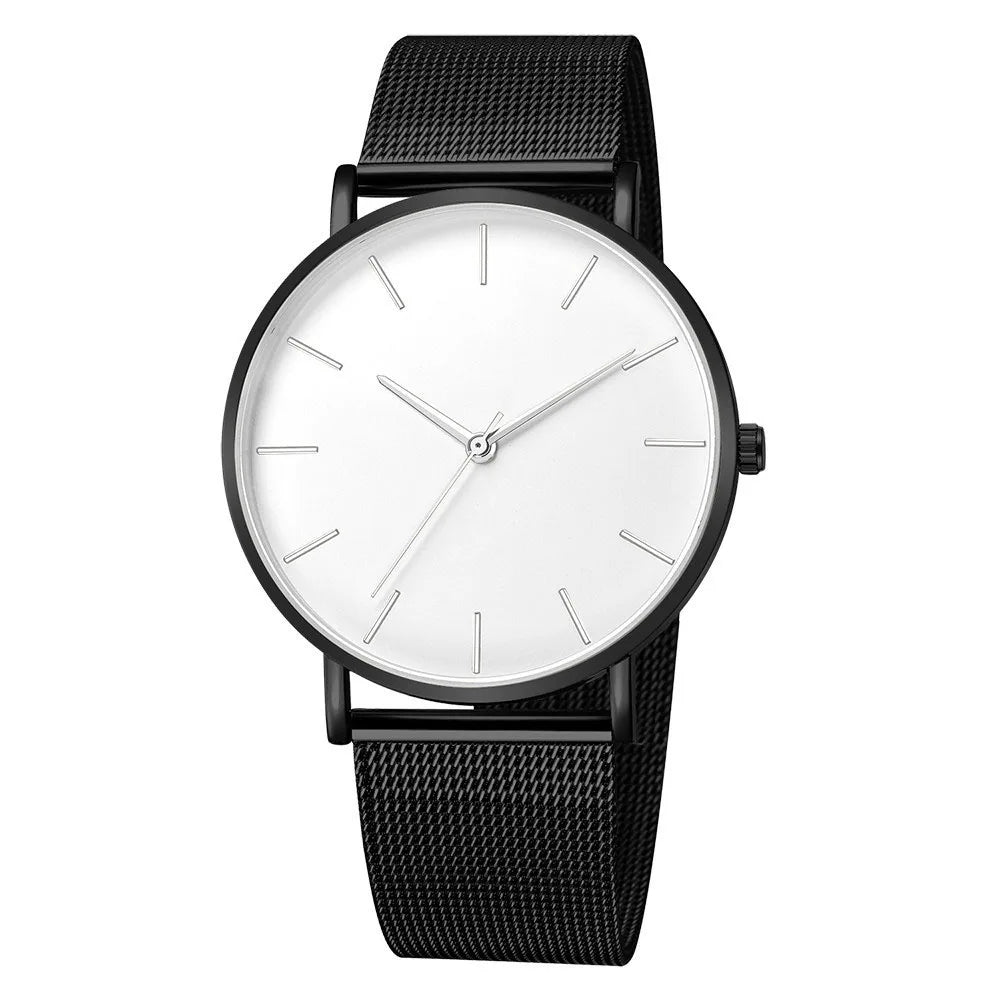 Rose Gold Ultra-Thin Mesh Belt Women's Watch