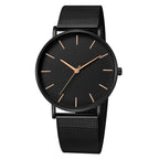 Rose Gold Ultra-Thin Mesh Belt Women's Watch