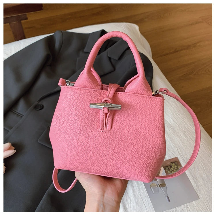 Chic Leather Crossbody Bag — Large Capacity