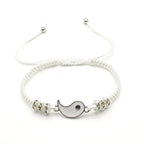 Tai Chi Couple Bracelet Set — Black & White