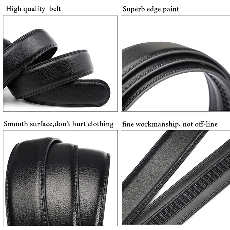 Men's Luxury Automatic Buckle Suit Belt — 110–130cm