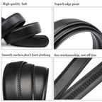 Men's Luxury Automatic Buckle Suit Belt — 110–130cm