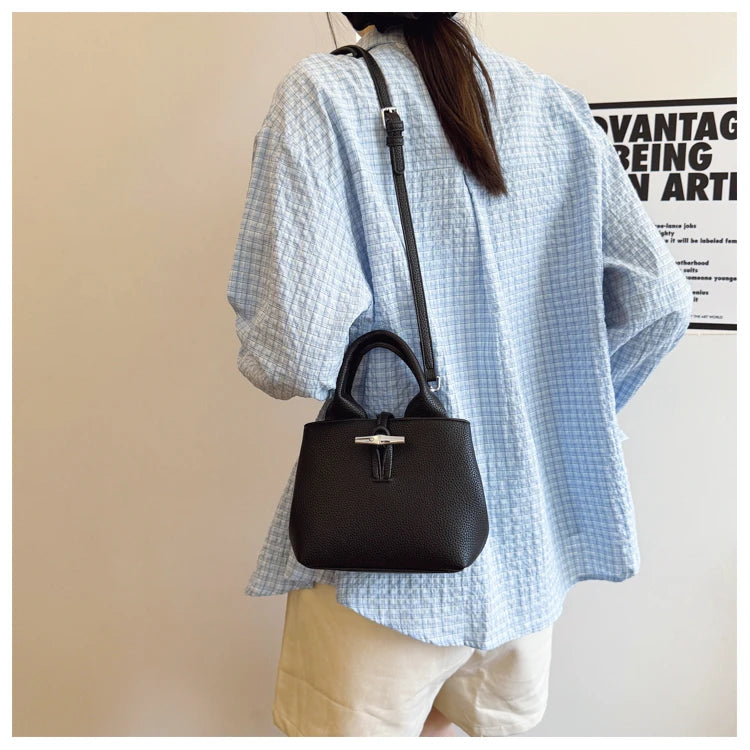 Chic Leather Crossbody Bag — Large Capacity