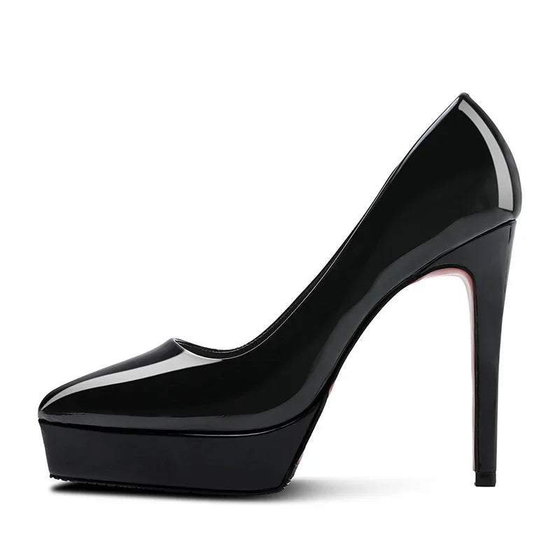 10–12cm Nude Platform Stiletto Pumps