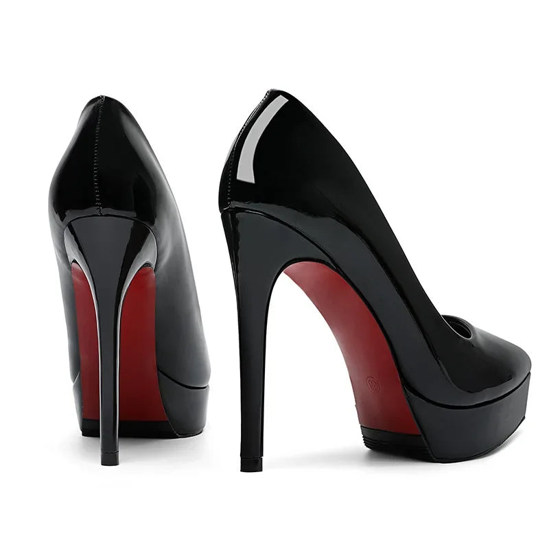 10–12cm Nude Platform Stiletto Pumps