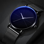 Men's Ultra-Thin Minimalist Mesh Belt Quartz Watch