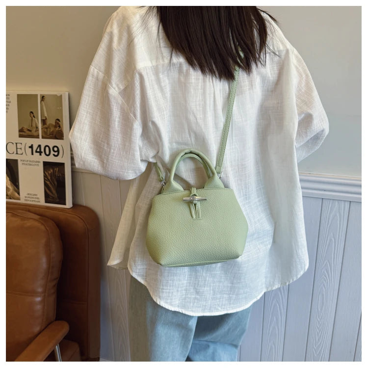 Chic Leather Crossbody Bag — Large Capacity