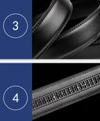 Men's Luxury Automatic Buckle Suit Belt — 110–130cm