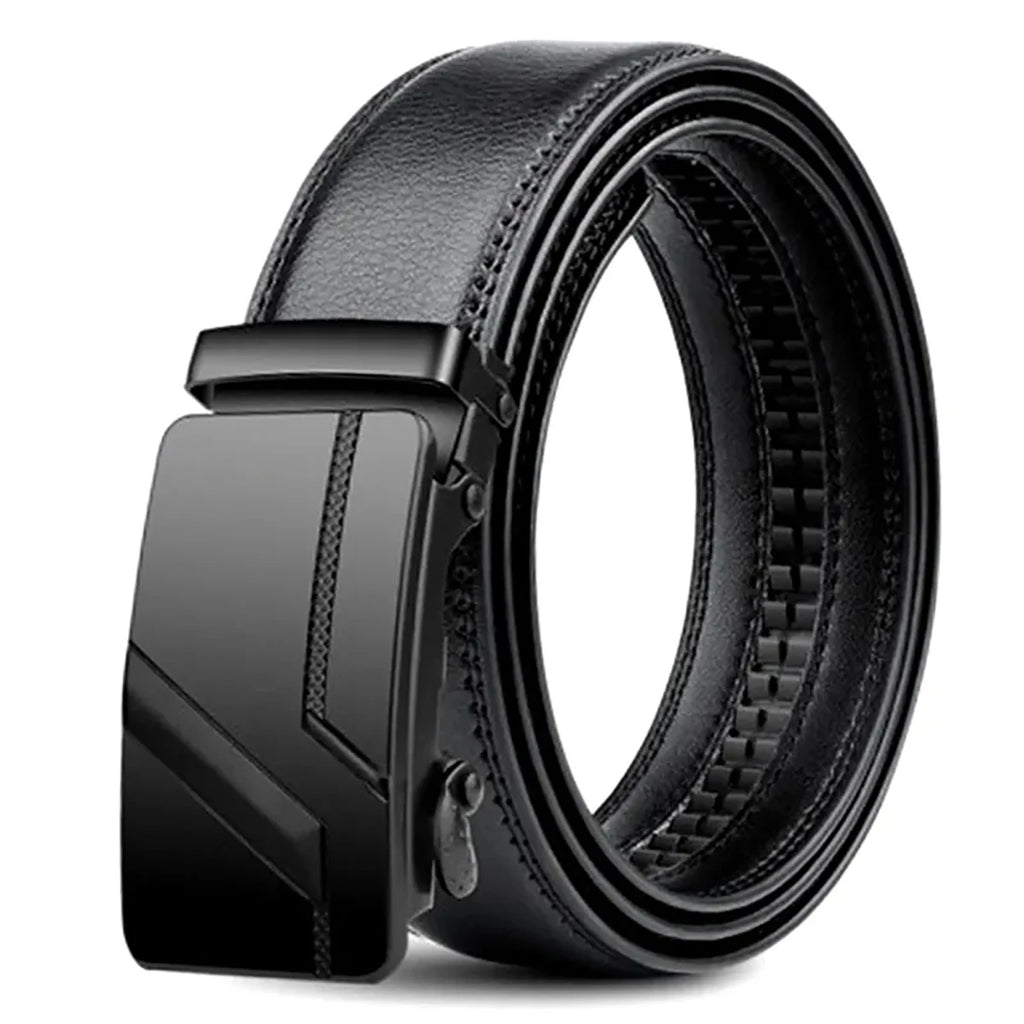 Men's Luxury Automatic Buckle Suit Belt — 110–130cm