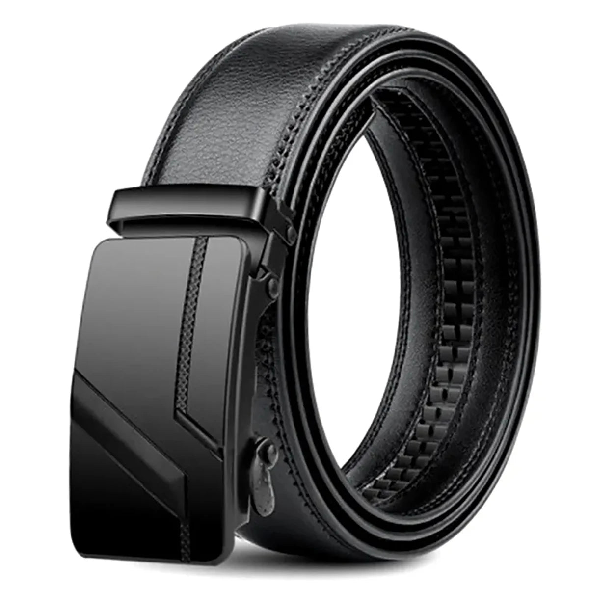 Men's Luxury Automatic Buckle Suit Belt — 110–130cm