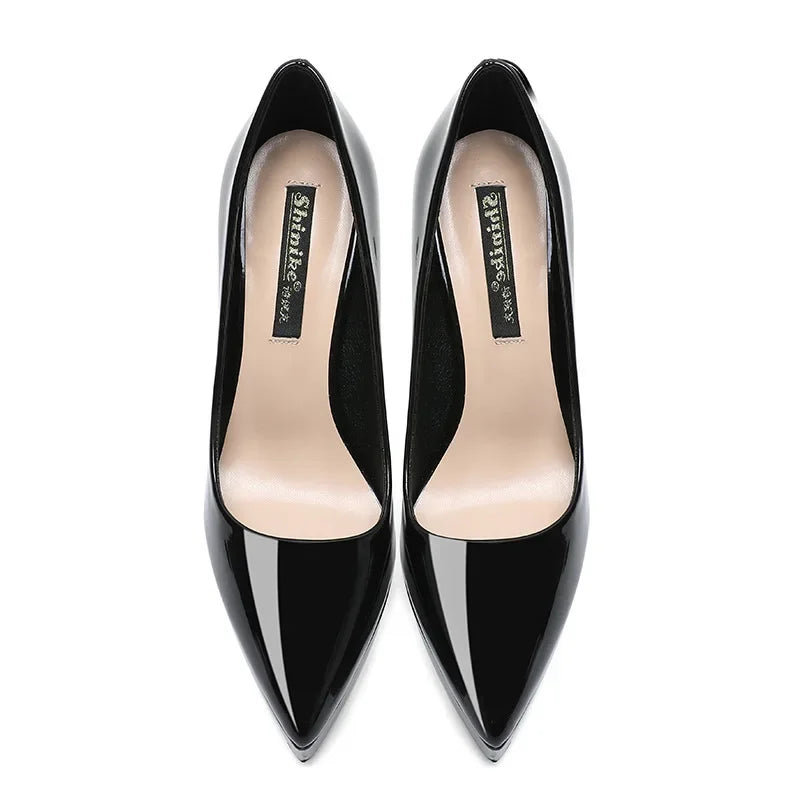 10–12cm Nude Platform Stiletto Pumps
